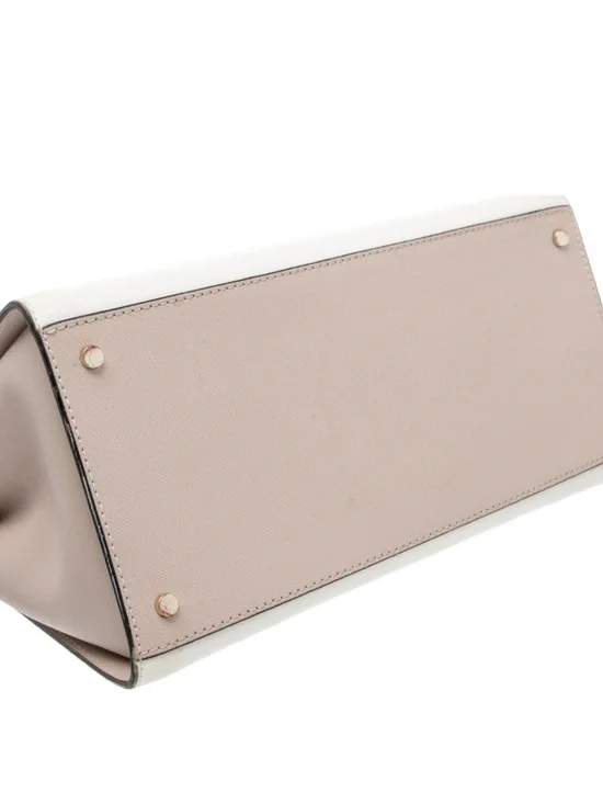 kate spade Two-Tone Black, White & Taupe Leather Tote - Picture 7 of 7